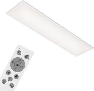 BRILONER - Plafoniera LED RGB, plafoniera LED CCT, ultra piatta, dimmerabile, cambio colore, telecomando, bianco caldo, bianco neutro, bianco freddo, 1000x250x66 mm (LxWxH)