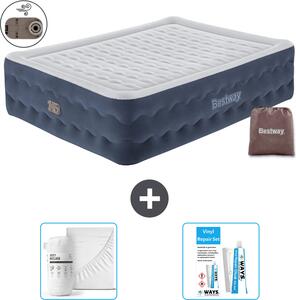 Materasso gonfiabile Bestway - 2 persone - 152 x 203 x 51 cm - Blu - Accessori inclusi