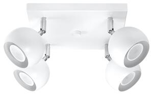 Lampada da soffitto OCULARE 4 bianco 4xGU10 10W acciaio 16x25x25cm Sollux Lighting