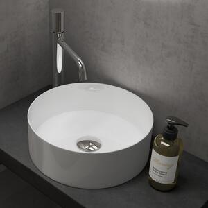 Doporro Lavabo da Appoggio 31x31x11cm, Lavandino Bagno Br¹ssel203 in Vetroceramica con Nano Rivestimenti inclusi, Bianco