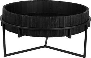 Tavolo da piantagione Clayre & Eef Ø 41x20 cm Ferro nero