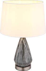 Globo Lighting lampada da tavolo in metallo nichel opaco, 1x E27