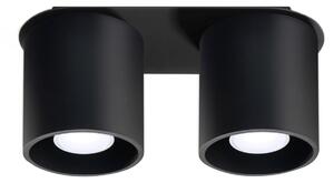 Lampada da soffitto ORBIS 2 nero 2xGU10 10W alluminio 12x10x26cm Sollux Lighting