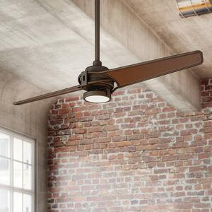 KICHLER Ventilatore LED Xety, bronzo oliato, spazzolato