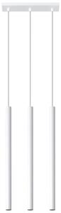 Lampada a sospensione PASTELO 3 bianco 3xG9 8W acciaio 90x5x30cm Sollux Lighting