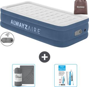 Materasso gonfiabile Bestway Alwayszair - 1 persona - 97 x 191 x 46 cm - Blu - Accessori inclusi