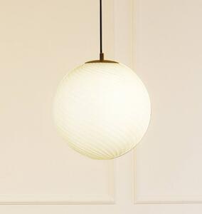 Lampada a sospensione Lucande Kestralia, bianco, vetro, Ø 36,8 cm, E27