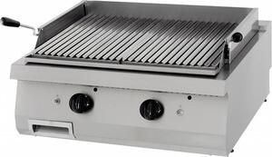 Maxima - Gastro Heavy Duty barbecue in pietra lavica - unità doppia - profondità 70 cm - gas