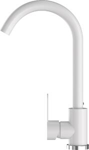 Granitan | PRESTIGE - Miscelatore da cucina - Orientabile a 360° - Bianco - Carica in Vetroceramica