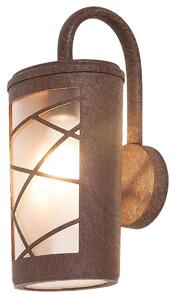 Applique da esterno Pescara marrone 1xE27x60W in alluminio, dimensioni: 37x16x18 cm, IP44, Rabalux