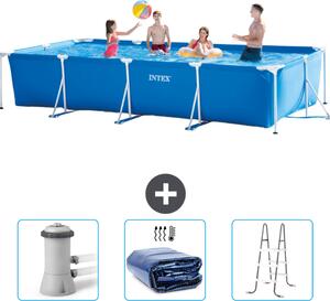 Piscina fuori terra rettangolare - 450x220x84 cm - Struttura in 4 parti - Modello SCB83
