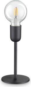 Lampada Da Scrivania Moderna Microphone Metallo Nero 1 Luce E27 8W 3000K