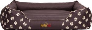 Cuscino per cani Hobbydog - Prestige - 110 x 90 x 25 cm [taglia: XXL] - marrone con zampe