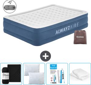 Materasso gonfiabile Bestway Alwayszair - 2 persone - 152 x 203 x 46 cm - Blu - Accessori inclusi
