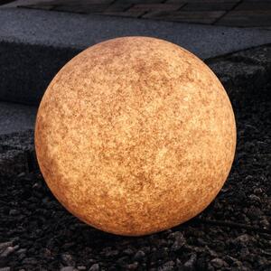 Heitronic Deco-sfera luminosa Mundan, 30 cm, terracotta