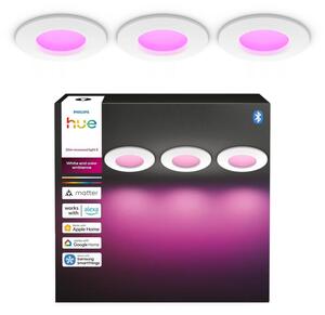 Philips - Set da 3 faretti LED RGBW dimmerabili per bagno a incasso Hue SLIM LED/8,3W/230V IP44