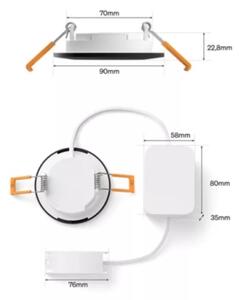 Philips - LED RGBW dimmerabile per bagno, lampada da incasso Hue SLIM LED/8,3W/230V IP44
