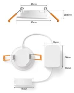 Philips - LED RGBW dimmerabile per bagno, faretto da incasso Hue SLIM LED/8,3W/230V IP44