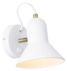 Faretto da parete ASTAMA 1xE27/40W/230V bianco/ottone