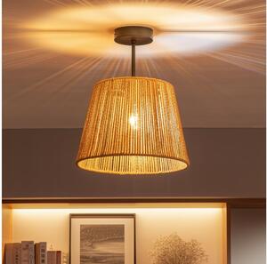 Brilagi - Plafoniera LED CERIA BOHO 1xE27/60W/230V diam. 28 cm nero/marrone