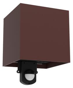 Brilagi - Applique LED da esterno con sensore CUBE LED/6W/230V marrone IP65