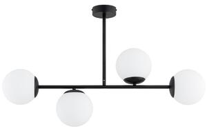 Lampadario a stelo GLORIS 4xE14/10W/230V nero