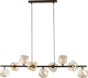 Brilagi - Lampadario a cavo VULCANO 9xG9/8W/230V marrone/beige fumé