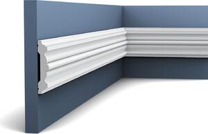 Orac Decor P9020 Luxxus Robusta modanatura per pareti Profilo per stucchi Profilo per fregi Profilo per cornici Modanatura rigida Antiurto | 2 metri