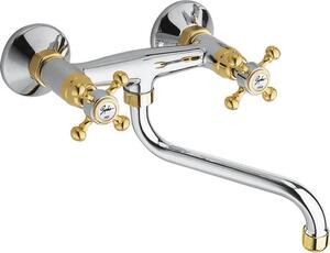 Sapho Reitano Rubinetteria Antea - Miscelatore per lavello Antea, cromo/oro 3062