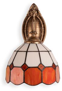 Brilagi - Lampada da parete Tiffany in vetro colorato SIENNA 1xE14/40W/230V