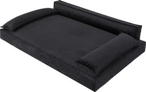 Letto per cani Divano per cani Cuscino per cani Cesto per cani Divano per cani Letto per animali Cesto per cani Divano per cani, facile da pulire, nero, dimensioni L: 78x54 cm