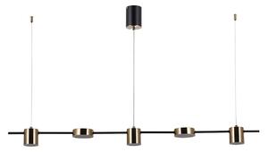 Italux Remdal Lampadario LED moderno in ottone PND-16374-5-BK-4K