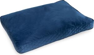 Exclusiv Letto per cani Cuscino in memory foam per cani di taglia grande Letto per cani lavabile in pelle scamosciata Large XXL: 100 x 120 cm Colore: Velluto blu scuro