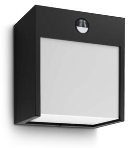 BRILAGI-LED Lampada da parete esterna con sensore TERNI LED/12W/230V nera IP44
