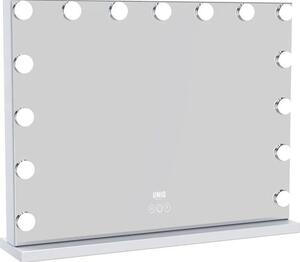 UNIQ XL specchio da trucco Hollywood con illuminazione, 15 luci LED e funzione touch - bianco