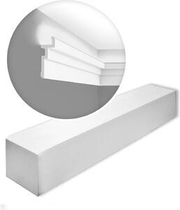 Orac Decor CX196-box MODERN U-STEPS1 Cartone con 12 strisce decorative Cornice per soffitto Illuminazione indiretta stile moderno colore bianco | 24 m
