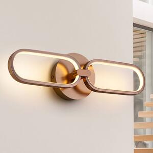 Schuller Valencia Applique LED Colette, 2 luci, oro rosé