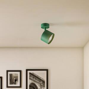 Argon Faretto da soffitto Chloe, regolabile, verde, metallo, GU10, 13,5 cm