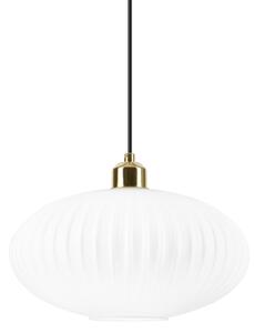 Lampadario a sospensione con filo HARMA 1xE27/15W/230V diametro 30 cm bianco/oro
