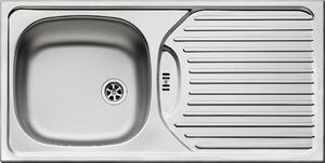 PYRAMIS Lavello a 1 vasca CA1 in acciaio inox lucido / BASIC ESSENTIAL / Lavello in acciaio inox