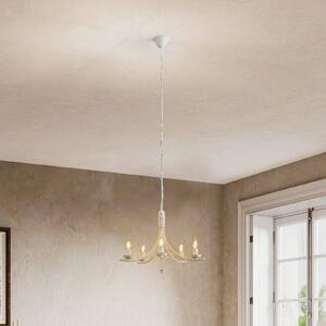 Lamkur Lampadario Kandela, 5 luci, bianco