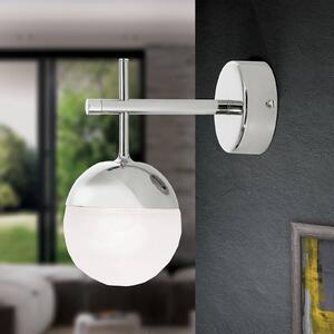 ORION Applique LED Ball, 1 luce, nichel, in basso