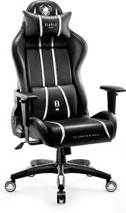 Diablo X-One 2.0 Gaming Chair Sedia da ufficio Braccioli regolabili Design ergonomico Cuscino collo/lombare King Size Nero e Bianco