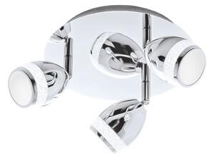 Lampada da soffitto a LED lampada da bagno orientabile e inclinabile Ø22cm 12W cromato IP44 Briloner