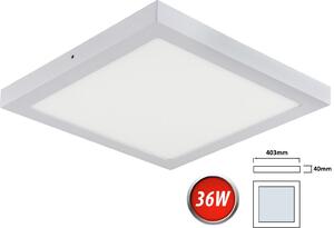 Plafoniera LED 36W bianco neutro 2500 lumen 400x400mm lampada a plafone illuminazione angolare a soffitto incl. trasformatore