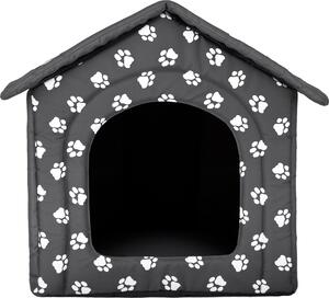 Cuccia per cani, cuccia per cani, letto per cani, casa per gatti, caverna per gatti Mittle - 44 x 38 cm grigio con zampe