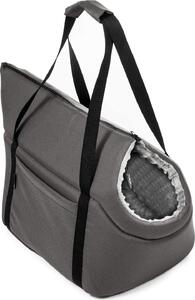 Borsa per cani Borsa da trasporto per cani Scatola da trasporto per gatti Borsa New Grey Minky L