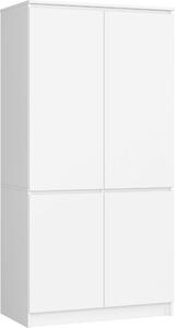 Akord Armadio 4 Ante Bianco 90X51X180 Cm
