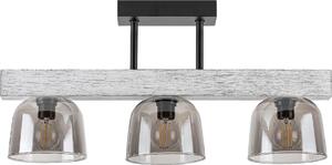Lampada da soffitto a 3 punti E14 3x40W colore rovere grigio 3119 Cardamomo Rabalux