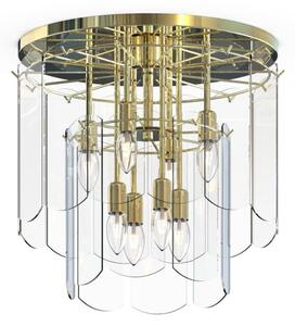 NIRA 8xE14 lampada da soffitto in vetro oro Linea Zuma MX3523-8M-EGN